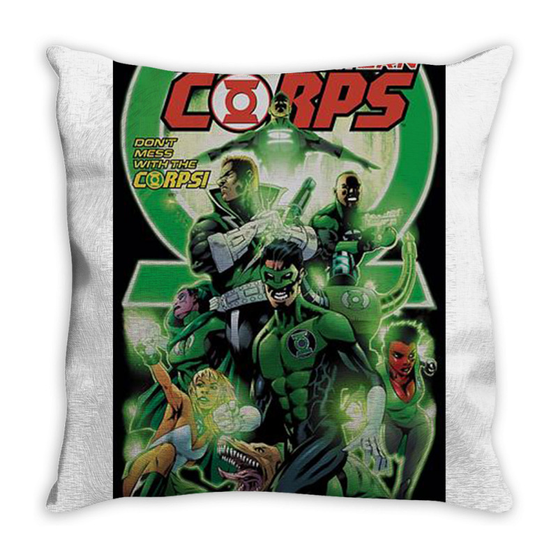 Green Lantern, Gl Corps Throw Pillow | Artistshot