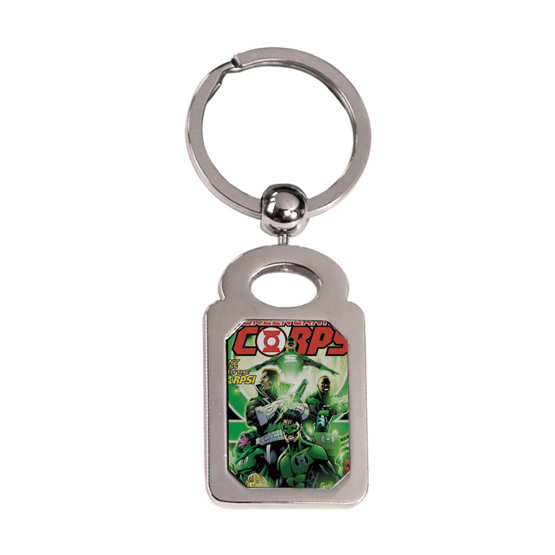 Green Lantern, Gl Corps Silver Rectangle Keychain | Artistshot