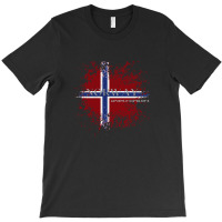 Norway Vintage Grunge Flag T-shirt | Artistshot