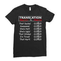 Funny Cuban Spanish Cono Bilingual Slang T Shirt Ladies Fitted T-shirt | Artistshot