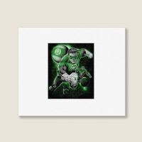 Green Lantern, Lantern Planet, Landscape Canvas Print | Artistshot