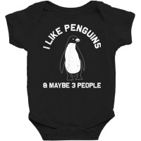 Funny Penguin Gift For Adults Women Men Him Seabird Lovers T Shirt Baby Bodysuit | Artistshot