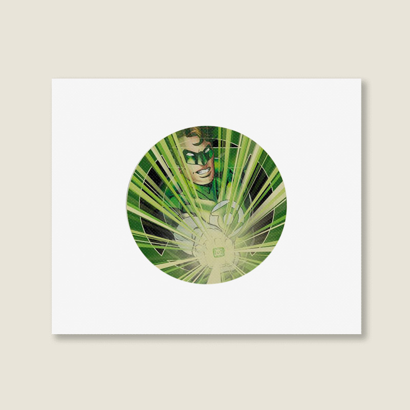 Green Lantern, Light Em Up, Landscape Canvas Print | Artistshot