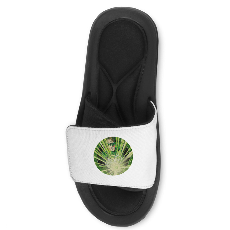 Green Lantern, Light Em Up, Slide Sandal | Artistshot