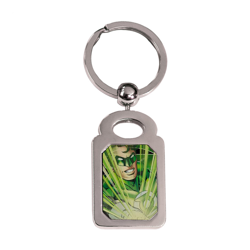 Green Lantern, Light Em Up, Silver Rectangle Keychain | Artistshot