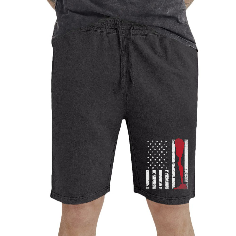 Amputee Patriotic Prosthetic Leg Flag Vintage Short by Graham Sanchez | Artistshot