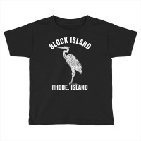 Block Island Rhode Island Shirt Light Vintage Distress Crane T Shirt Toddler T-shirt | Artistshot