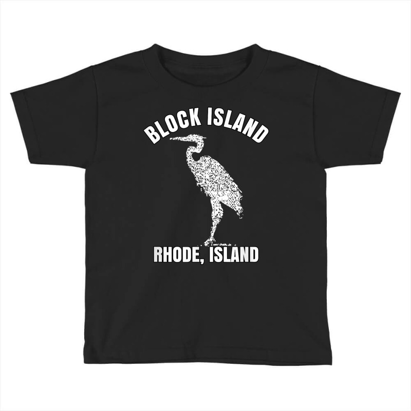 Block Island Rhode Island Shirt Light Vintage Distress Crane T Shirt Toddler T-shirt by cm-arts | Artistshot