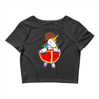 Russia Unicorn In Russian Traditional Costume Sarafan T Shirt Crop Top | Artistshot