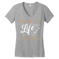 Music T Shirt Melody Is Life Novelty Guitar Shirt T Shirt Women's V-neck T-shirt | Artistshot