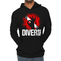 Diver Inside Diving Flag Wreck Sports Diving Lightweight Hoodie | Artistshot