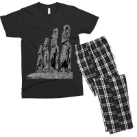 Easter Island Moai Statue Monolith World Mystery Men's T-shirt Pajama Set | Artistshot