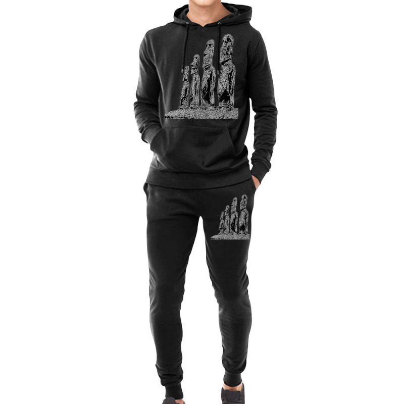 Easter Island Moai Statue Monolith World Mystery Hoodie & Jogger Set | Artistshot