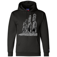 Easter Island Moai Statue Monolith World Mystery Champion Hoodie | Artistshot