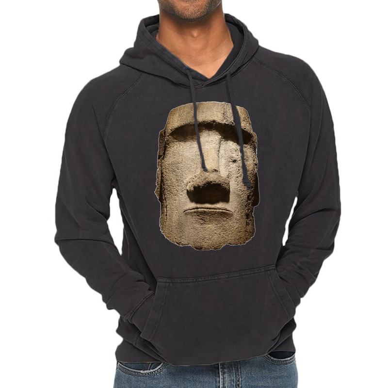 Easter Island Moai Statue Monolith World Mystery Vintage Hoodie by cm-arts | Artistshot