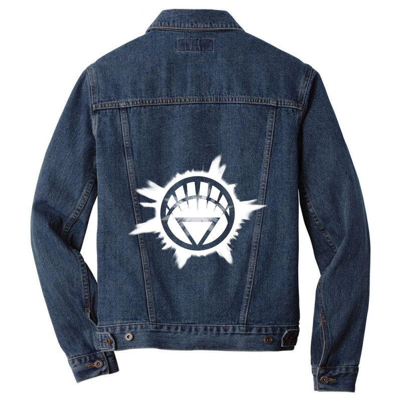 Green Lantern, White Glow, Men Denim Jacket | Artistshot