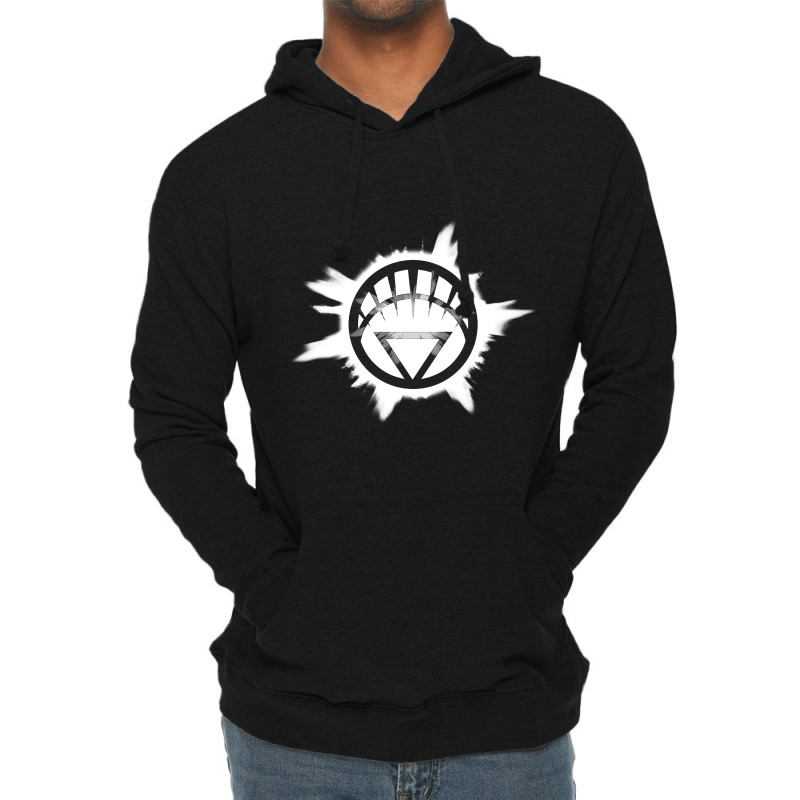 Green Lantern, White Glow, Lightweight Hoodie | Artistshot