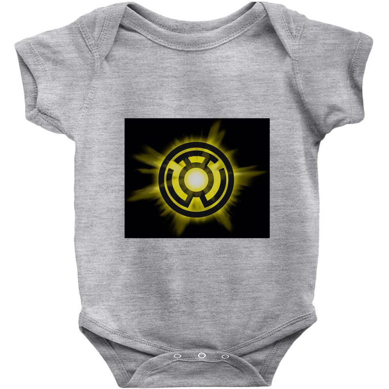 Green Lantern, Yellow Glow, Baby Bodysuit | Artistshot