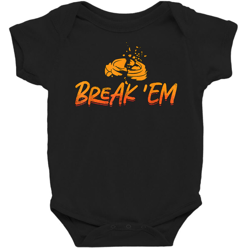 Break 'em Sporting Clays Target Shooting Sport Clay Shooting T Shirt Baby Bodysuit | Artistshot