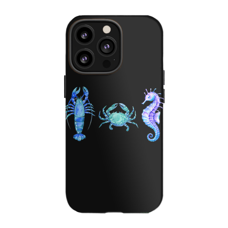 Crustaceancore Ocean Blush Crustacean Lobster Crab Seahorse Iphone 13 Pro Case | Artistshot