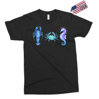 Crustaceancore Ocean Blush Crustacean Lobster Crab Seahorse Exclusive T-shirt | Artistshot