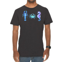 Crustaceancore Ocean Blush Crustacean Lobster Crab Seahorse Vintage T-shirt | Artistshot