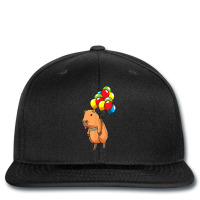 Capybara Giant Cavy Rodent With Balloons Capybara T Shirt Printed Hat | Artistshot