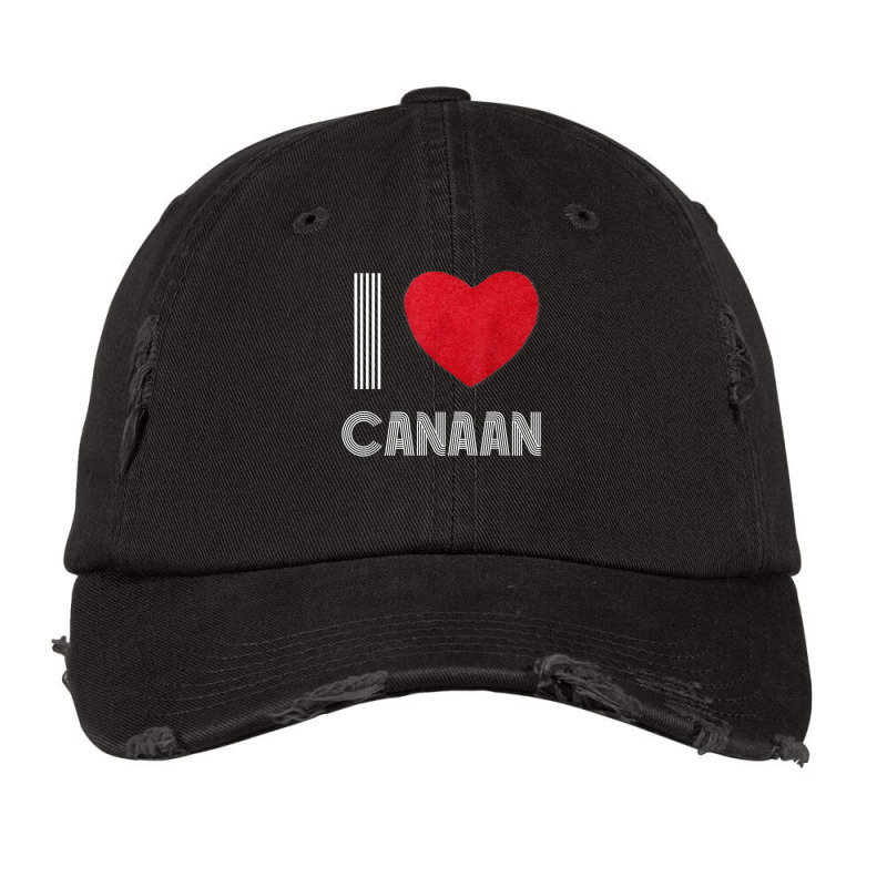 I Love Canaan Boyfriend Heart Vintage Bday Family T Shirt Vintage Cap by cm-arts | Artistshot