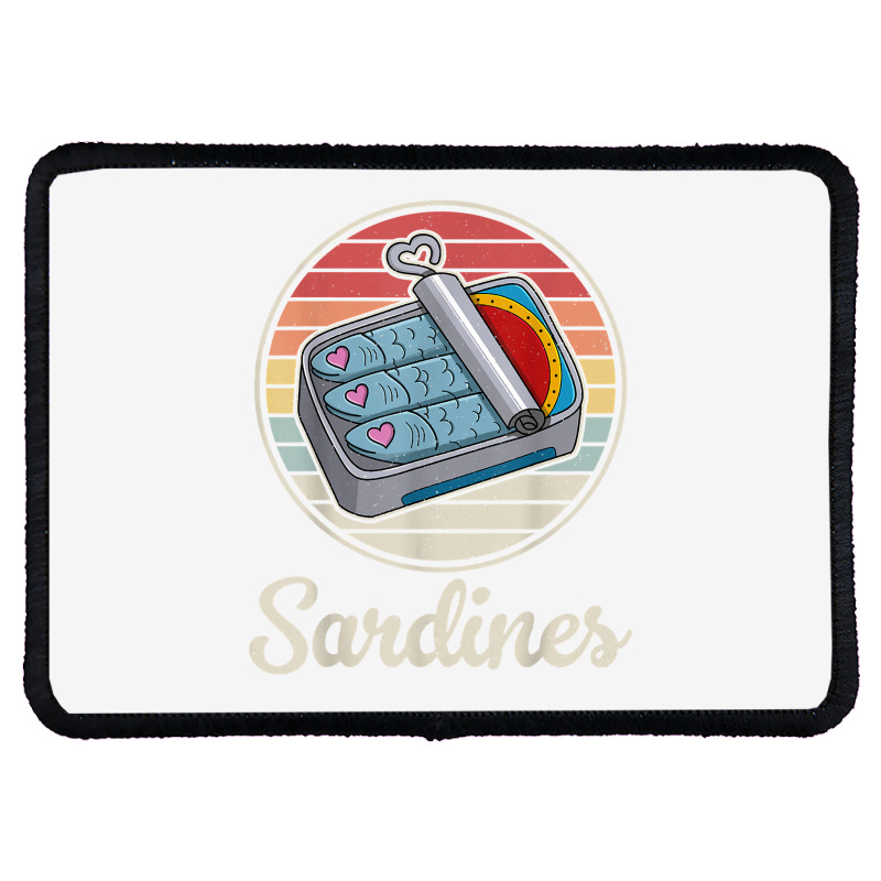 Sardine Anchovies Fish Dishes Canned Fish Cuisine T Shirt Rectangle Patch | Artistshot