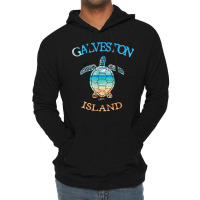 Jcombs Galveston Island, Tx, Sea Turtle And Beach Lightweight Hoodie | Artistshot