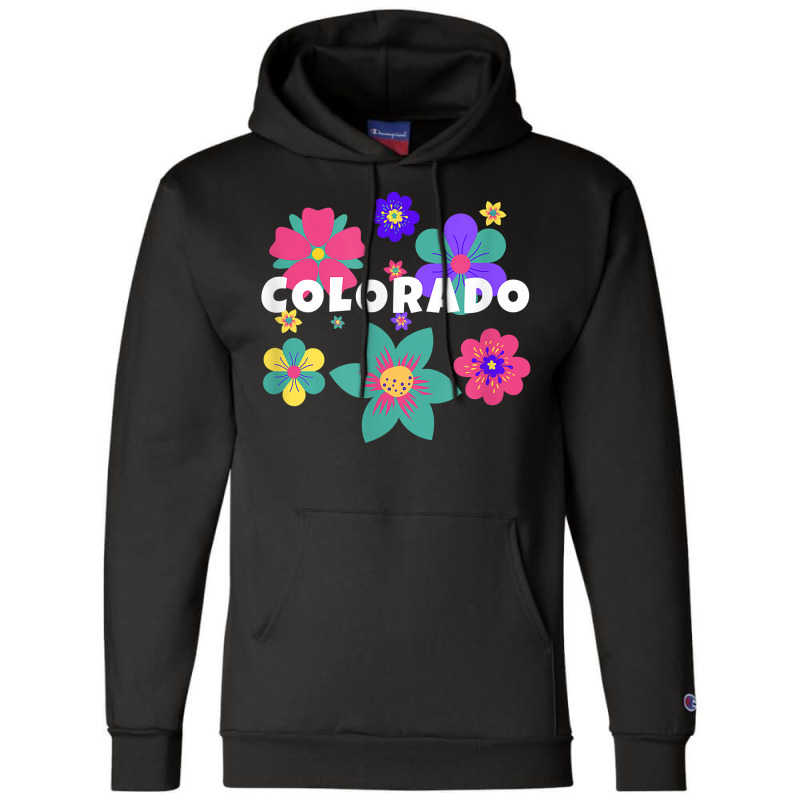 Floral Overlay Colorado Souvenir Tee Flowers For Women Kids T Shirt Champion Hoodie by cm-arts | Artistshot