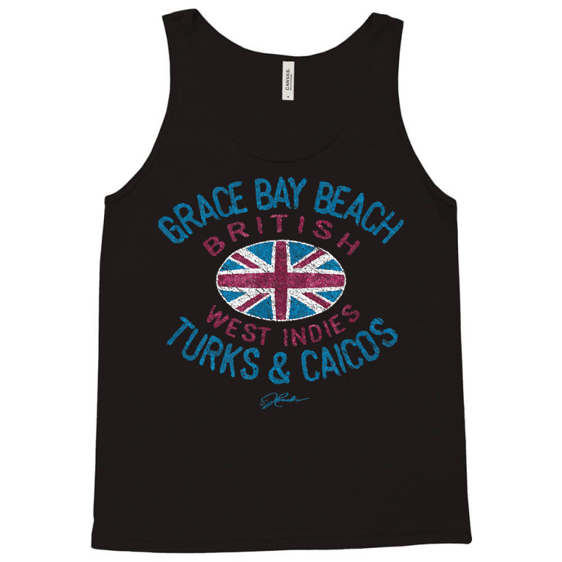 Jcombs Grace Bay Beach, Turks, Caicos Islands, Beach Tank Top by FrancesTiffany | Artistshot