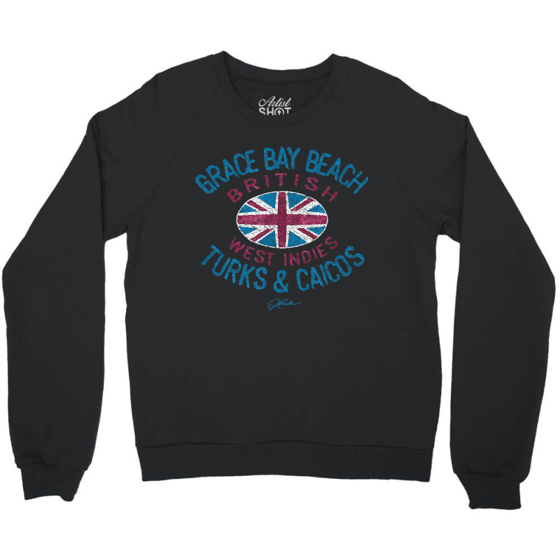 Jcombs Grace Bay Beach, Turks, Caicos Islands, Beach Crewneck Sweatshirt by FrancesTiffany | Artistshot