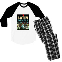 I Love Latin Music Men's 3/4 Sleeve Pajama Set | Artistshot