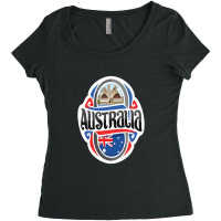 Australia Raised Me Australian Women's Triblend Scoop T-shirt | Artistshot