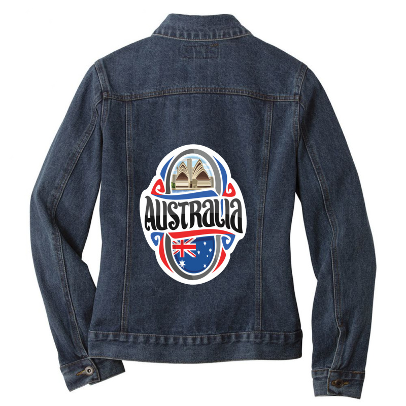 Australia Raised Me Australian Ladies Denim Jacket by haviarart | Artistshot