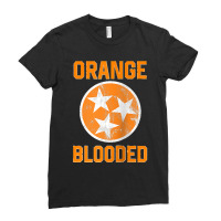 Tennessee Fan Orange Blooded Vol Sports Fan State Flag Tn Raglan Baseb Ladies Fitted T-shirt | Artistshot