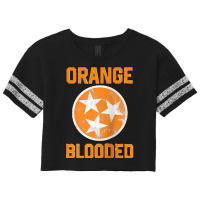 Tennessee Fan Orange Blooded Vol Sports Fan State Flag Tn Raglan Baseb Scorecard Crop Tee | Artistshot