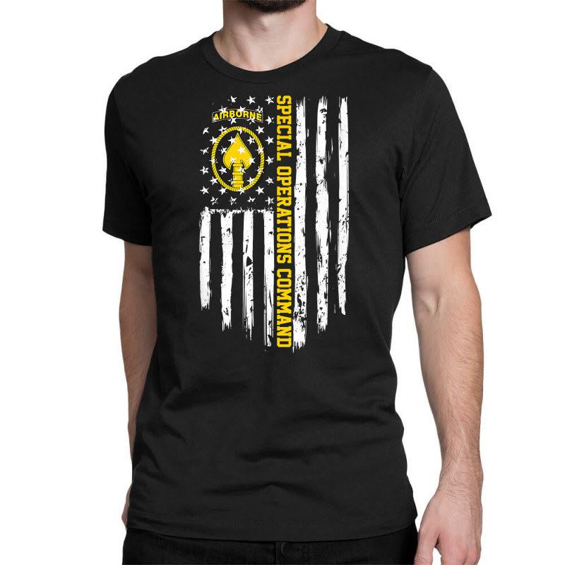 Special Operations Command (socom) American Flag T Shirt Classic T-shirt | Artistshot