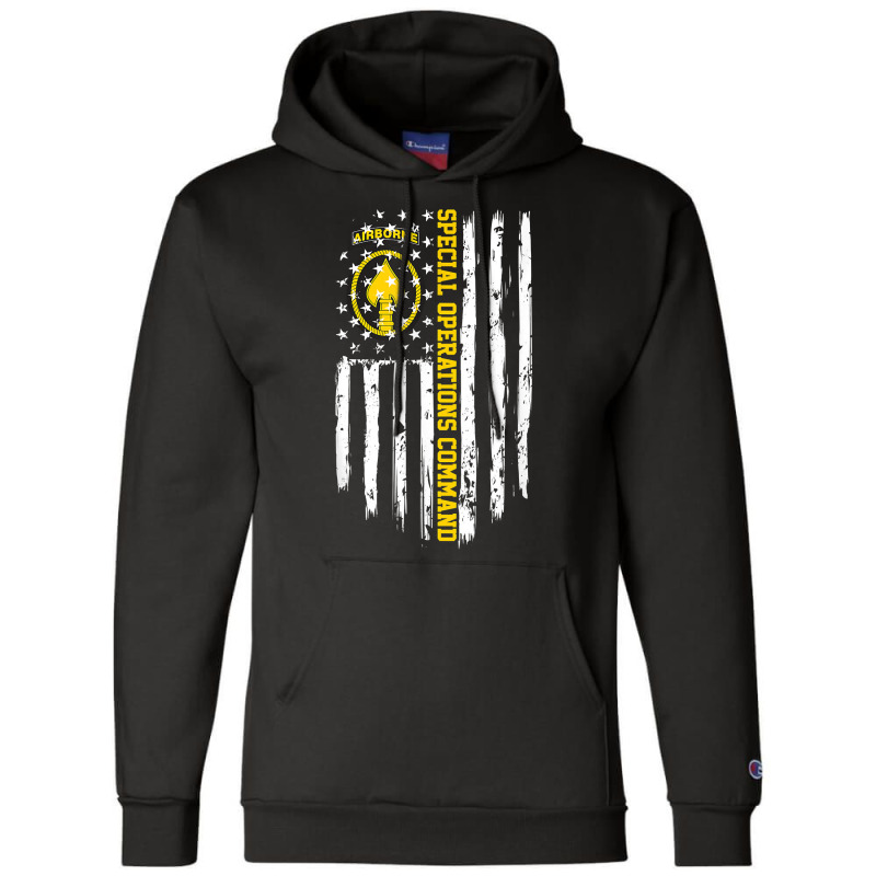 Special Operations Command (socom) American Flag T Shirt Champion Hoodie | Artistshot