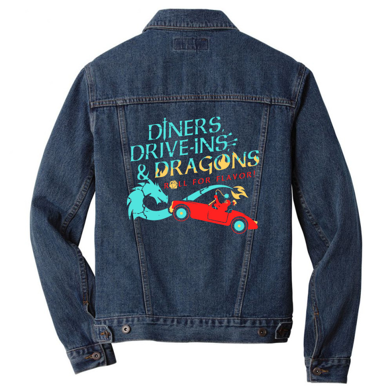 Diners Drive Ins Dragons Men Denim Jacket | Artistshot