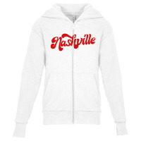 Nashville Retro Youth Zipper Hoodie | Artistshot