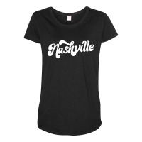 Nashville Retro Maternity Scoop Neck T-shirt | Artistshot