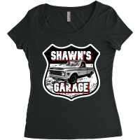 Garage Classic Car Truck Women's Triblend Scoop T-shirt | Artistshot