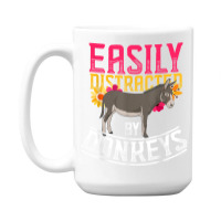 Funny Farm Animal Lover Gift Donkey 15 Oz Coffee Mug | Artistshot