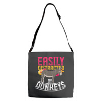 Funny Farm Animal Lover Gift Donkey Adjustable Strap Totes | Artistshot