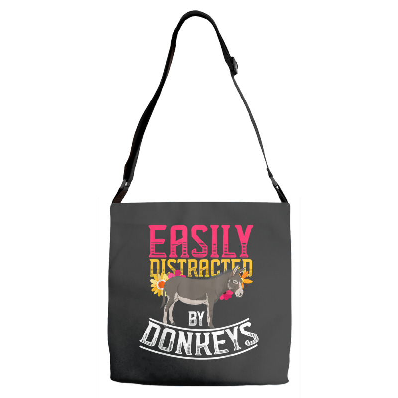 Funny Farm Animal Lover Gift Donkey Adjustable Strap Totes | Artistshot