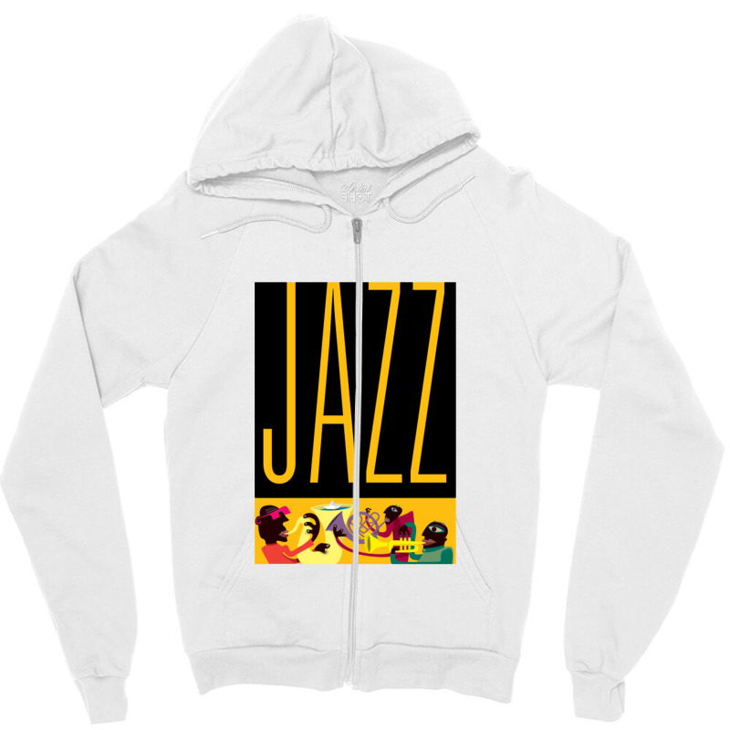 Jazz Zipper Hoodie by lokiraapa | Artistshot