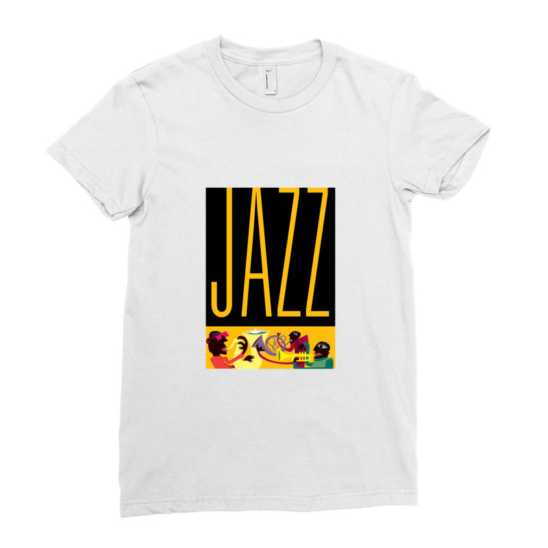 Jazz Ladies Fitted T-Shirt by lokiraapa | Artistshot