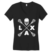 L A X Cross Axis Women's V-neck T-shirt | Artistshot